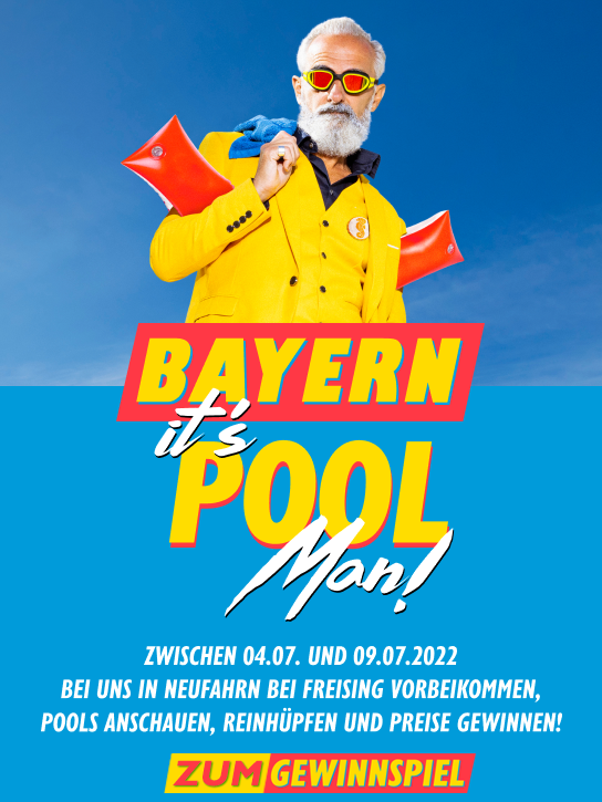 Bayernpool - Teilnahme Gewinnspiel PopUp Pool Man